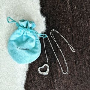 Tiffany & Co. Elsa Peretti Heart Pendant Necklace